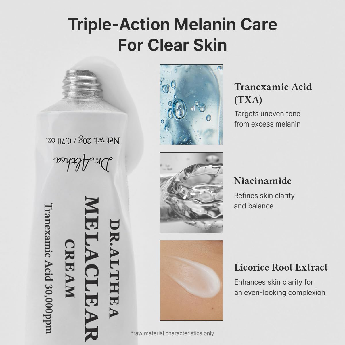 ALPHA RADIANCE Melaclear Cream、SERUM Amazon.com: Dr.Althea Melaclear Cream | Refine Uneven Skin Tone